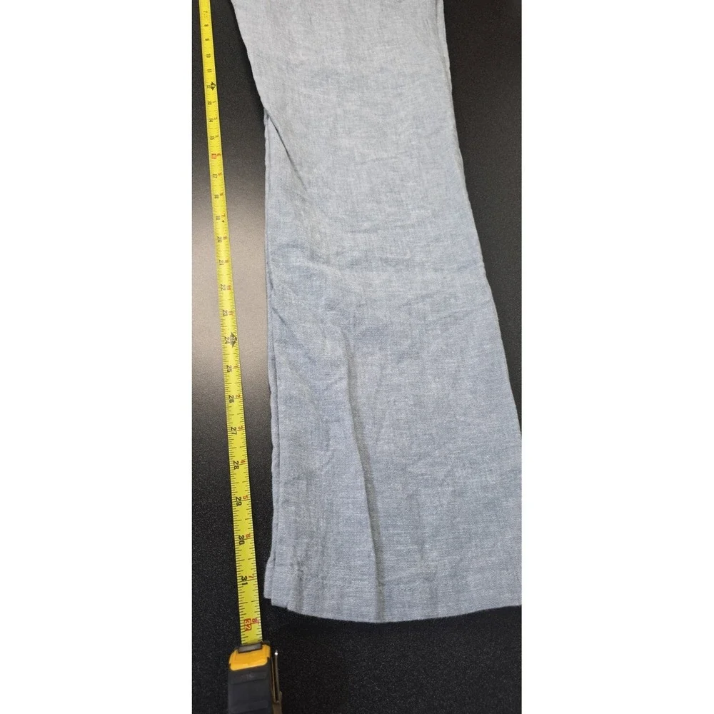 Even Tide Men 32x32 Pant Blue Linen Slim Stretch Waist Beach Cottage‎ Trouser